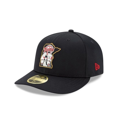 Blue Minnesota Twins Hat - New Era MLB Clubhouse Collection Low Profile 59FIFTY Fitted Caps USA0392451